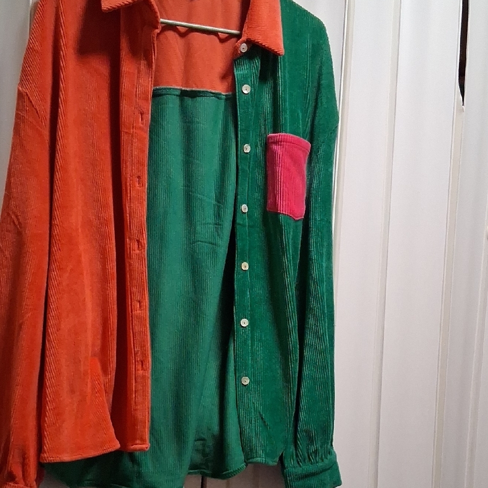 Vibrant Multicolor Corduroy Shirt